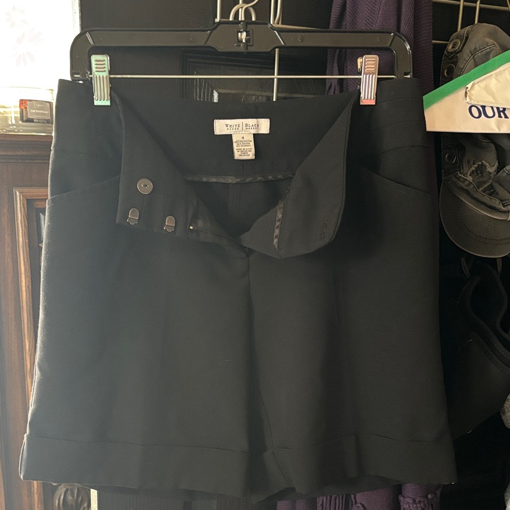 White House Black Market Women's Black Shorts - Picture 3 of 3